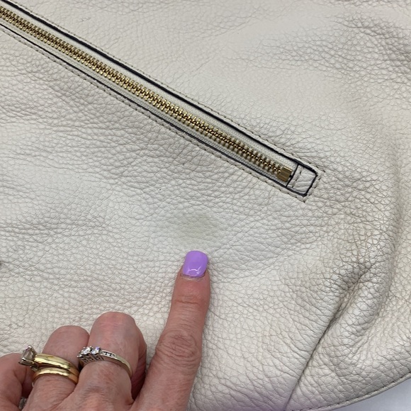 Michael Michael Kors Bone Color Pebble Leather Hobo Bag LP4256 - Picture 14 of 14